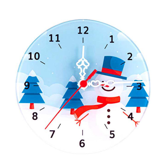 Cam Rodaj Duvar Delikli Saat 29x29 cm