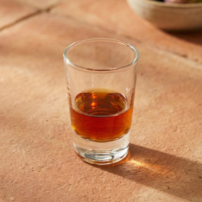 Cam Tekila (Shot) Bardağı + karton kutu + tasarım + resim baskı